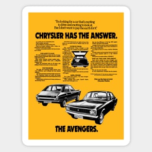 HILLMAN AVENGER - advert Magnet